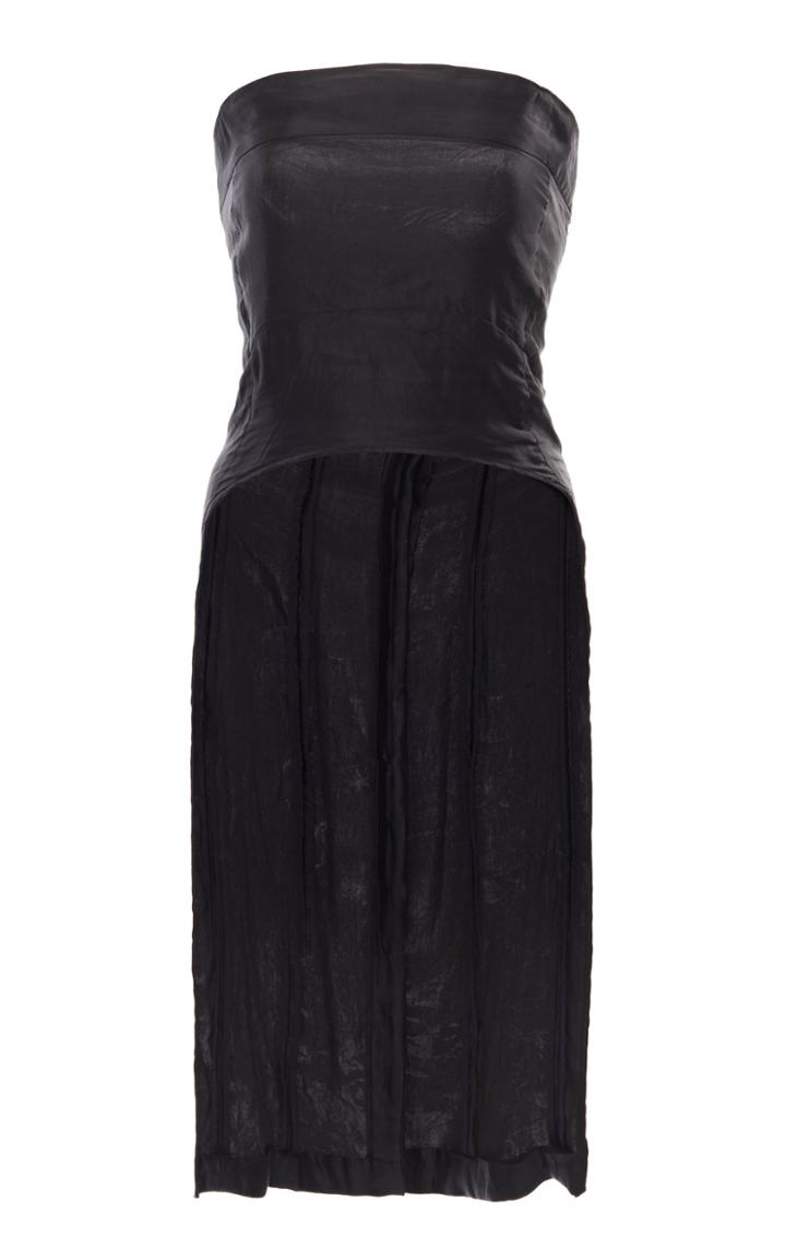Moda Operandi Ann Demeulemeester Strapless Asymmetric Satin Top Size: 34