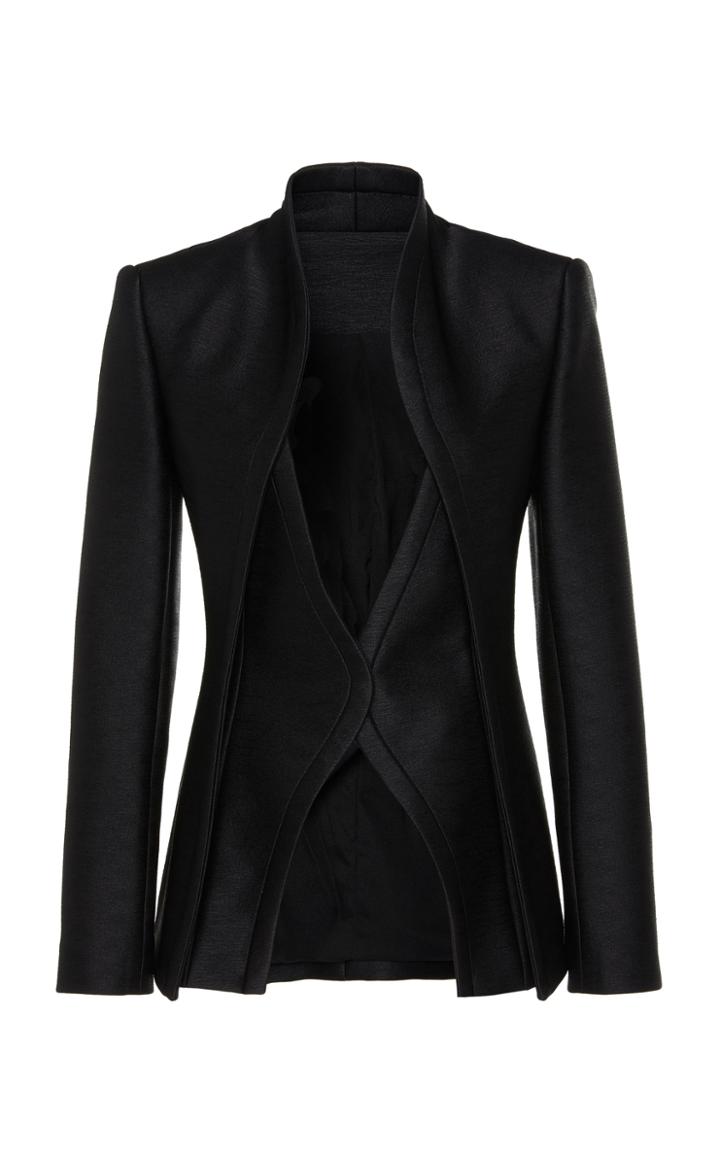 Brandon Maxwell Layered Bodice Suit Jacket