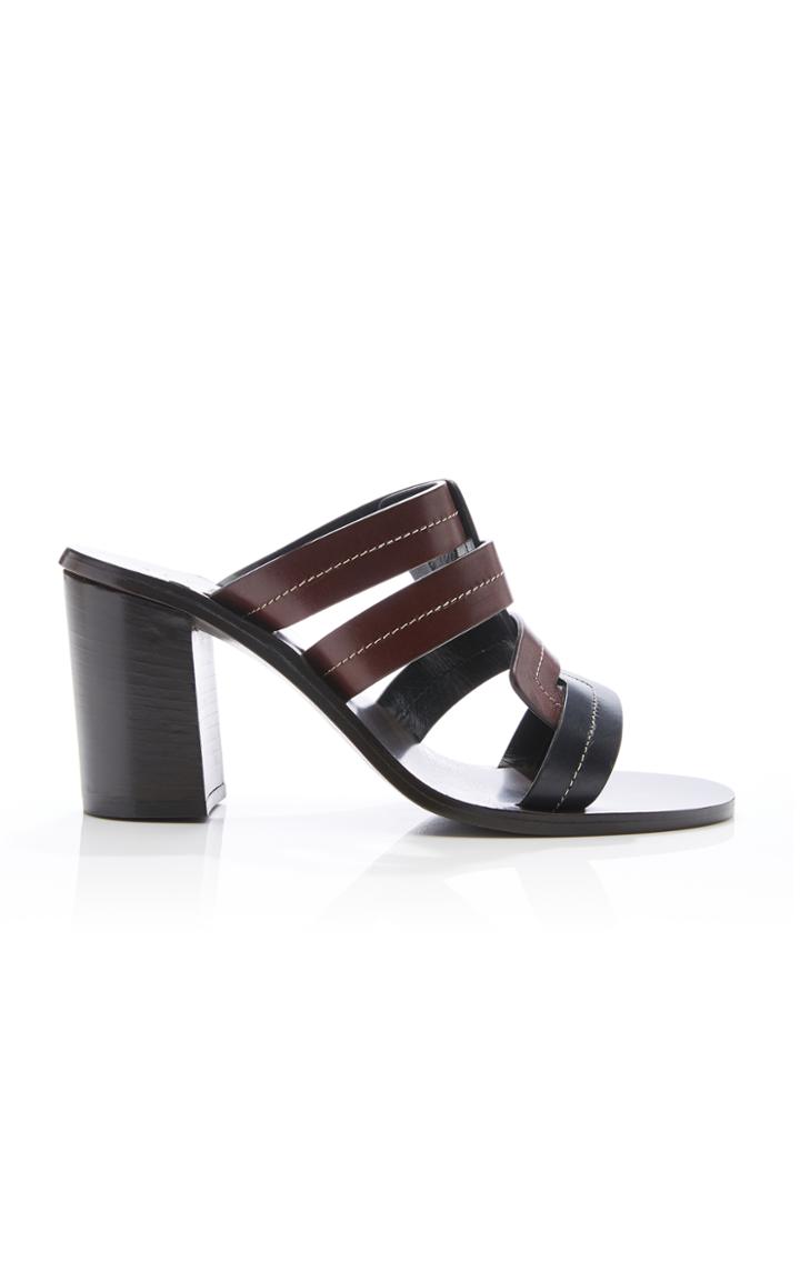 Trademark Interlock Vachetta Heeled Sandal