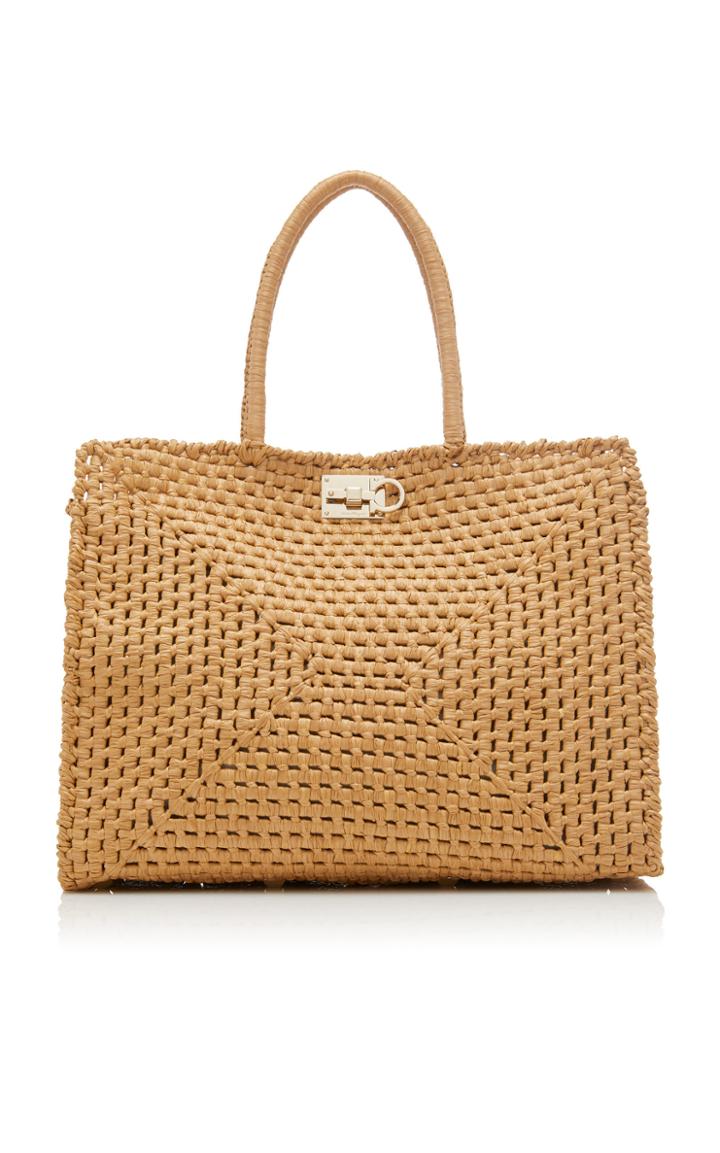 Salvatore Ferragamo The Studio Woven Basket Bag