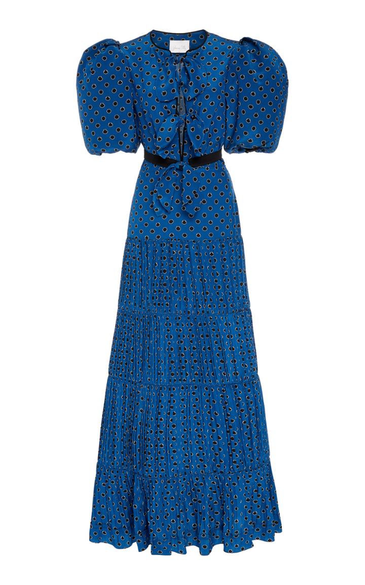 Johanna Ortiz Ancient Treasures Pleated Maxi Dress
