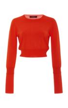 Sies Marjan Gwin Cropped Stretch-knit Sweater