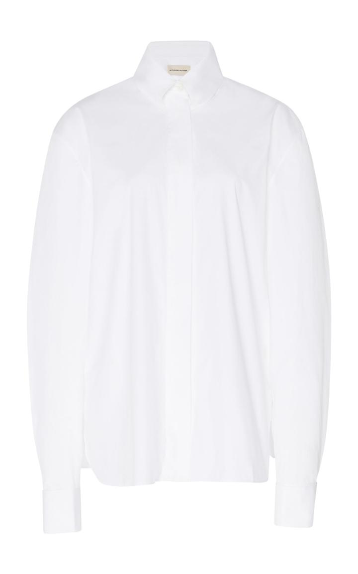 Moda Operandi Alexandre Vauthier Collared Cotton Top Size: 34