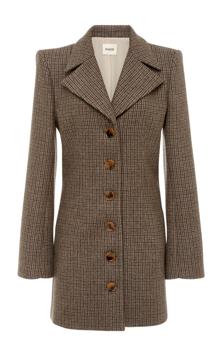 Khaite Petra Tweed Long Blazer