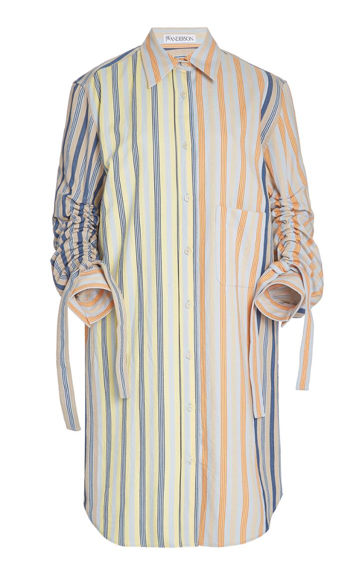 Jw Anderson Gathered-sleeve Shirt Dress
