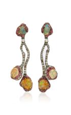 Arunashi One-of-a-kind Fire Opal And Spinel Earrings