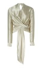 Tre By Natalie Ratabesi Eos Crepe Wrap Top