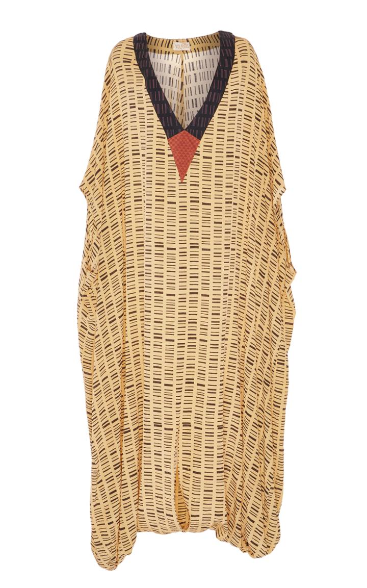 Volantis Hand Printed Silk Caftan Crepe