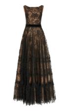Costarellos Gossamer Lace Ball Gown