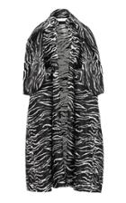 Maticevski Geranium Zebra-jacquard Coat