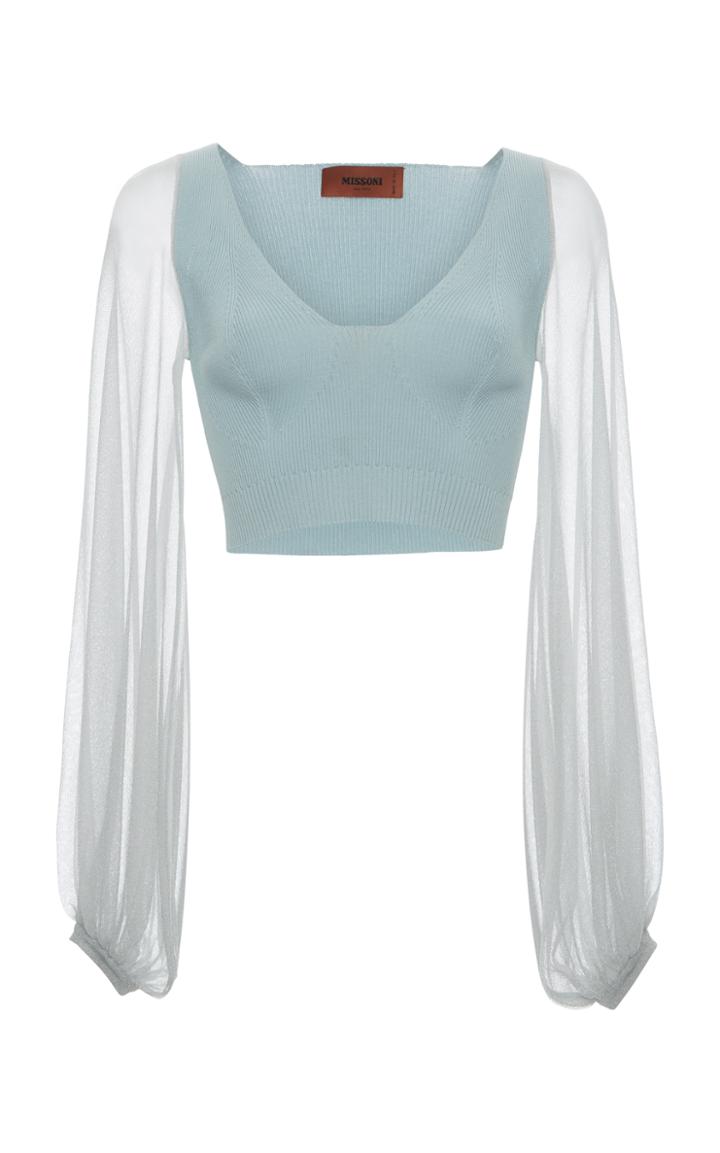 Missoni Cropped V-neck Top