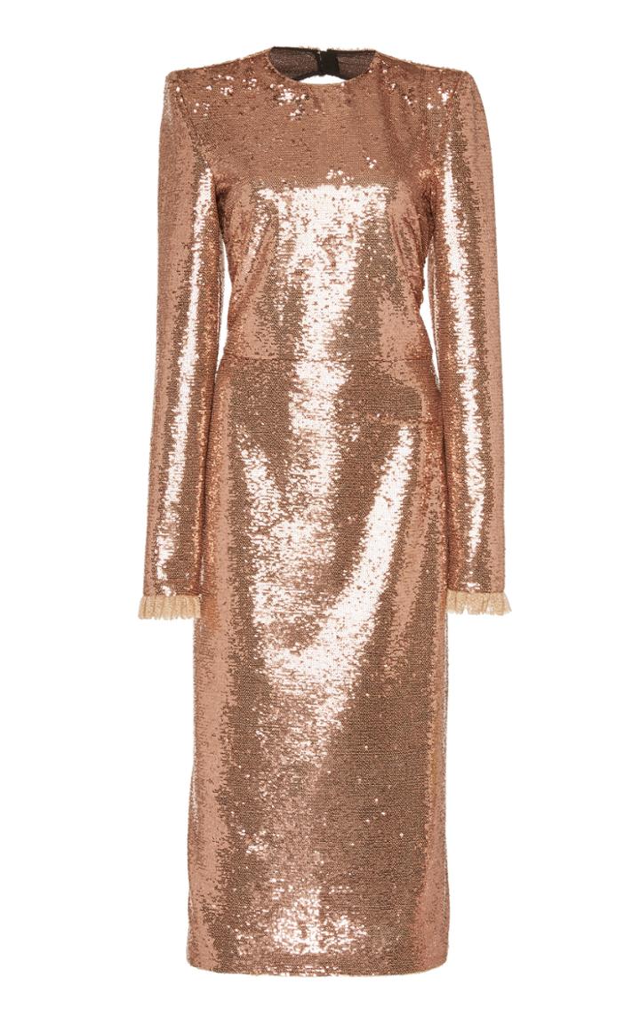 Philosophy Di Lorenzo Serafini Open Back Sequined Midi Dress