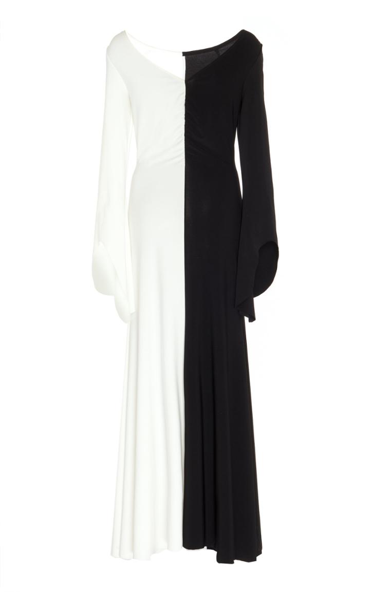 A.w.a.k.e. Mode Contrast Stretch-jersey Midi Dress