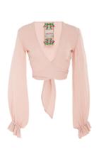 Roopa Hana Silk Tie Up Blouse