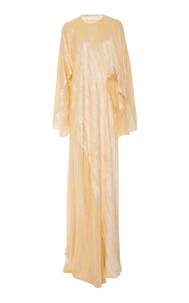 Rosetta Getty Distressed Velvet Bias Caftan Gown