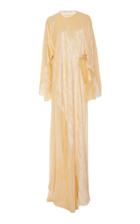Rosetta Getty Distressed Velvet Bias Caftan Gown