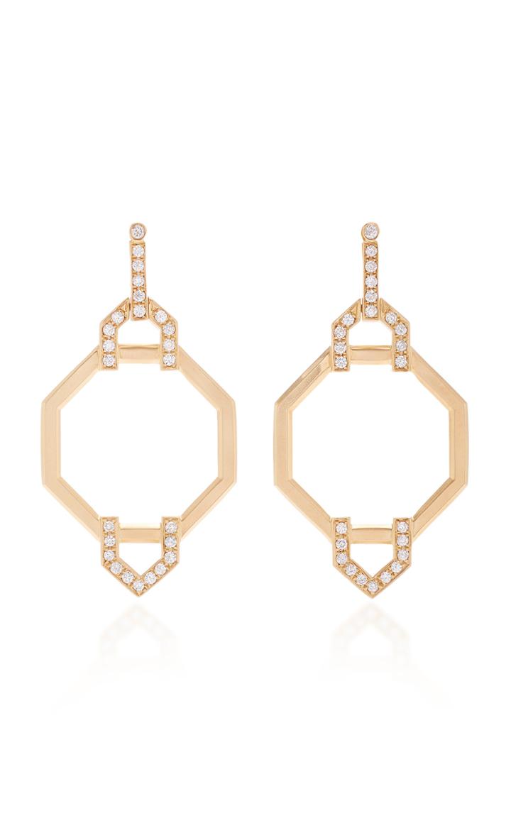 Moda Operandi Doryn Wallach Harlow Octagon Diamond Earrings