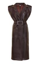 Moda Operandi Johanna Ortiz Biodiverse Belted Leather Trench Dress