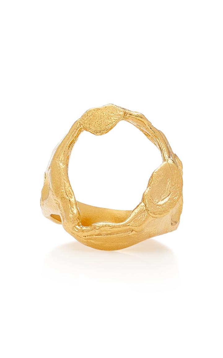 Alighieri Florentine Echo 24k Gold-plated Sterling Silver Ring
