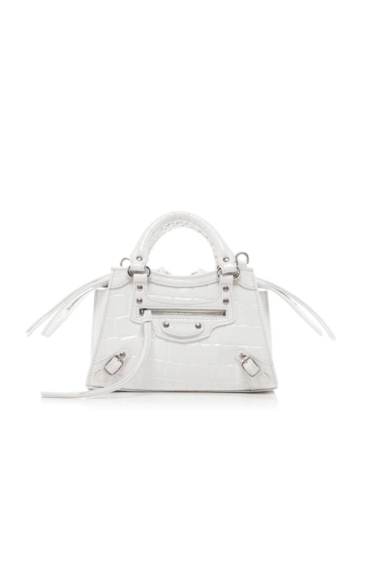 Balenciaga Neo Classic City Small Croc-effect Leather Bag