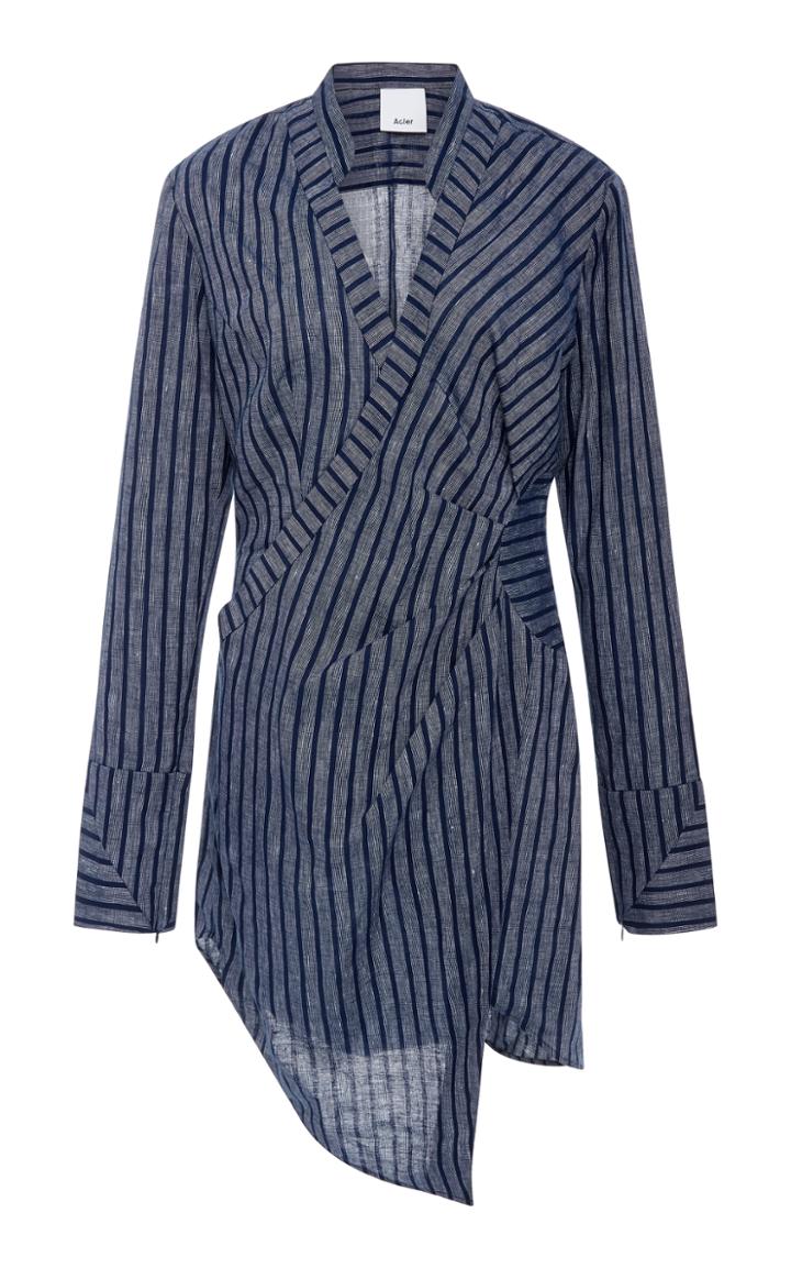 Acler Morgan Asymmetrical Shirt Dress