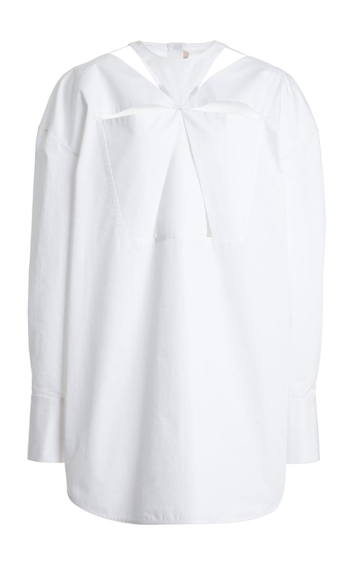Moda Operandi Christopher Kane Panelled Cotton Shirt Dress