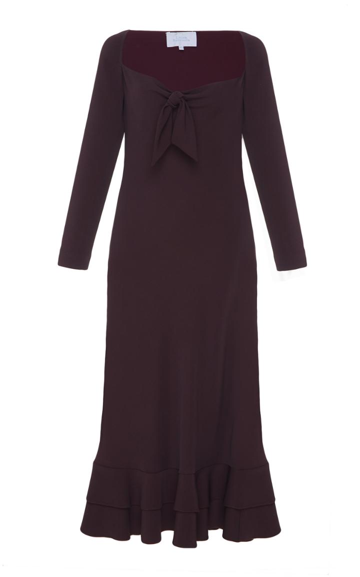 Luisa Beccaria Ruffle Midi Dress