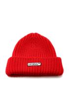 Off-white C/o Virgil Abloh Knit Red Patch Beanie