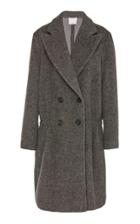Tibi Double-breasted Longline Wool-blend Coat