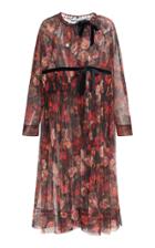 Moda Operandi Molly Goddard Harmony Velvet-trimmed Floral-print Tulle Coat