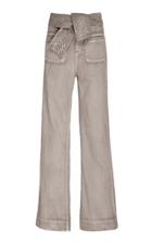Ulla Johnson Wade Belted High-waisted Wide-leg Jeans