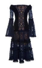 Jonathan Simkhai Tower Mesh Lace Off Shoulder Dress