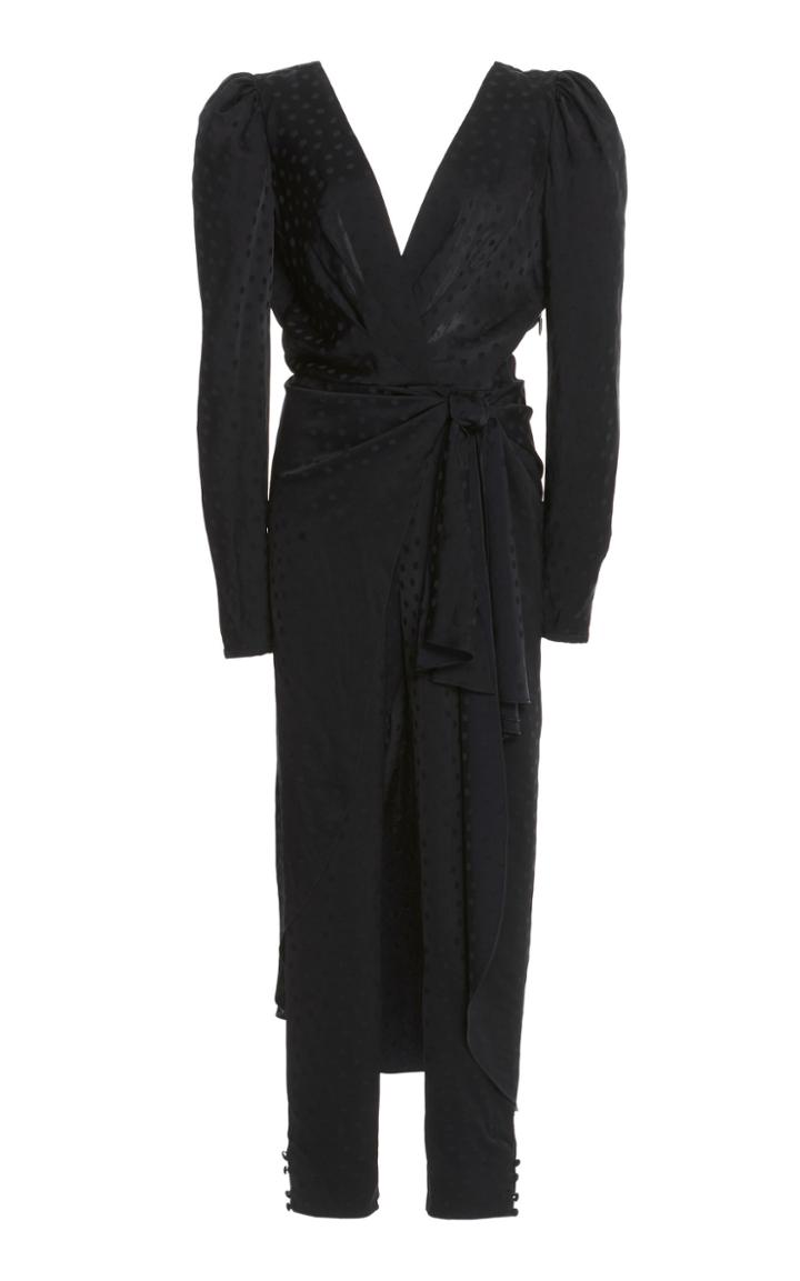 Johanna Ortiz Reencuentro De Siglos V-neck Jacquard Jumpsuit