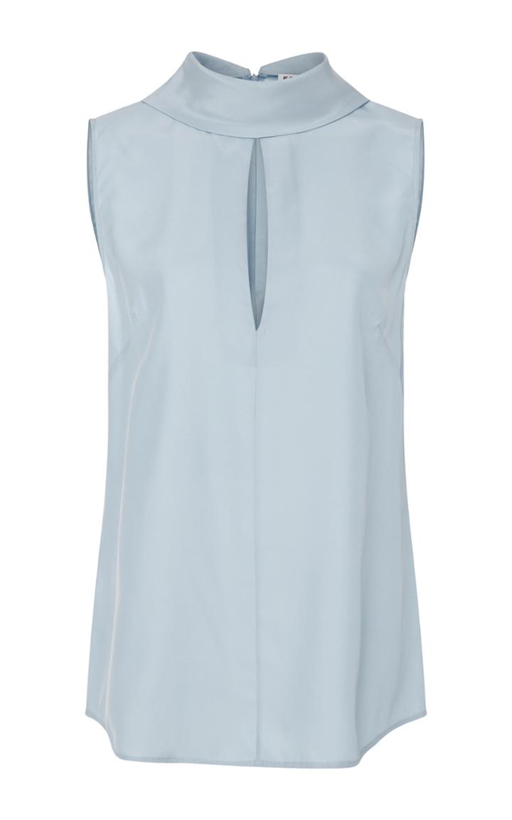 Frame Denim Peephole Silk Blouse