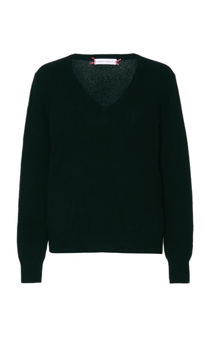 Moda Operandi Lingua Franca Cashmere V-neck Sweater Size: Xs