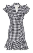 Moda Operandi Michael Kors Collection Ruffled Cotton Gingham Dress Size: 2