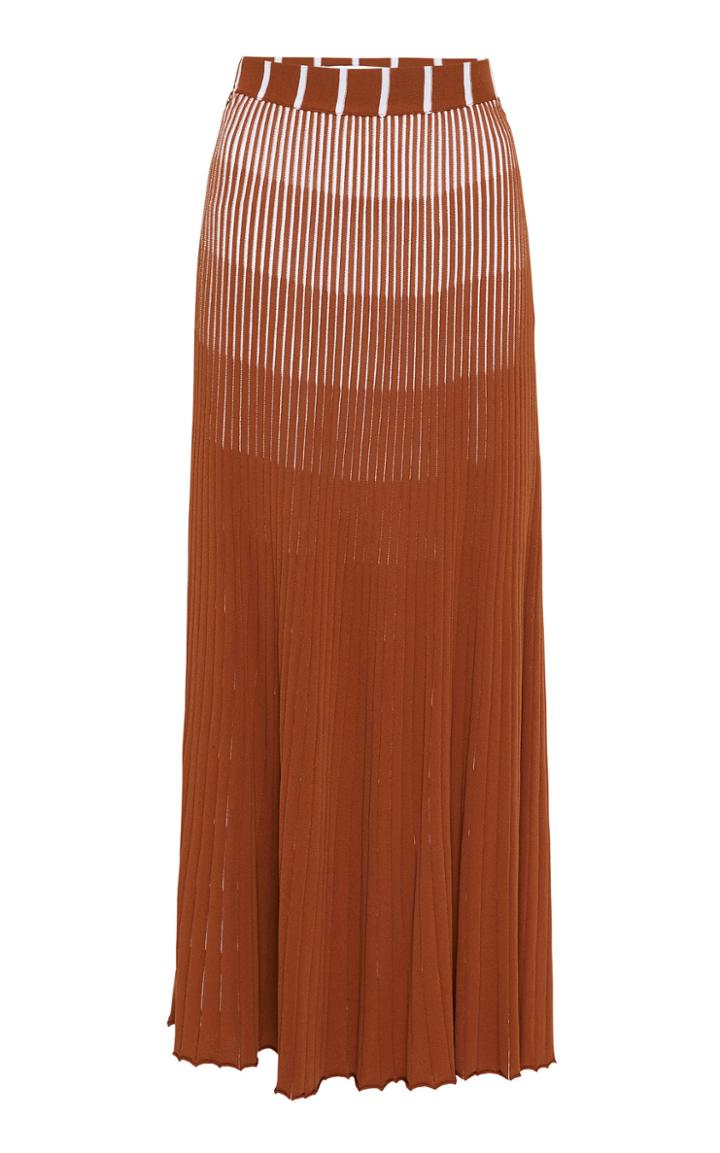 Rachel Gilbert Farrah Ombre Jersey-knit Midi Skirt