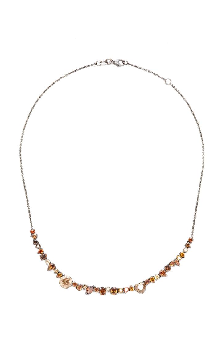 Kimberly Mcdonald 18k Gold And Brown Diamond Choker Necklace