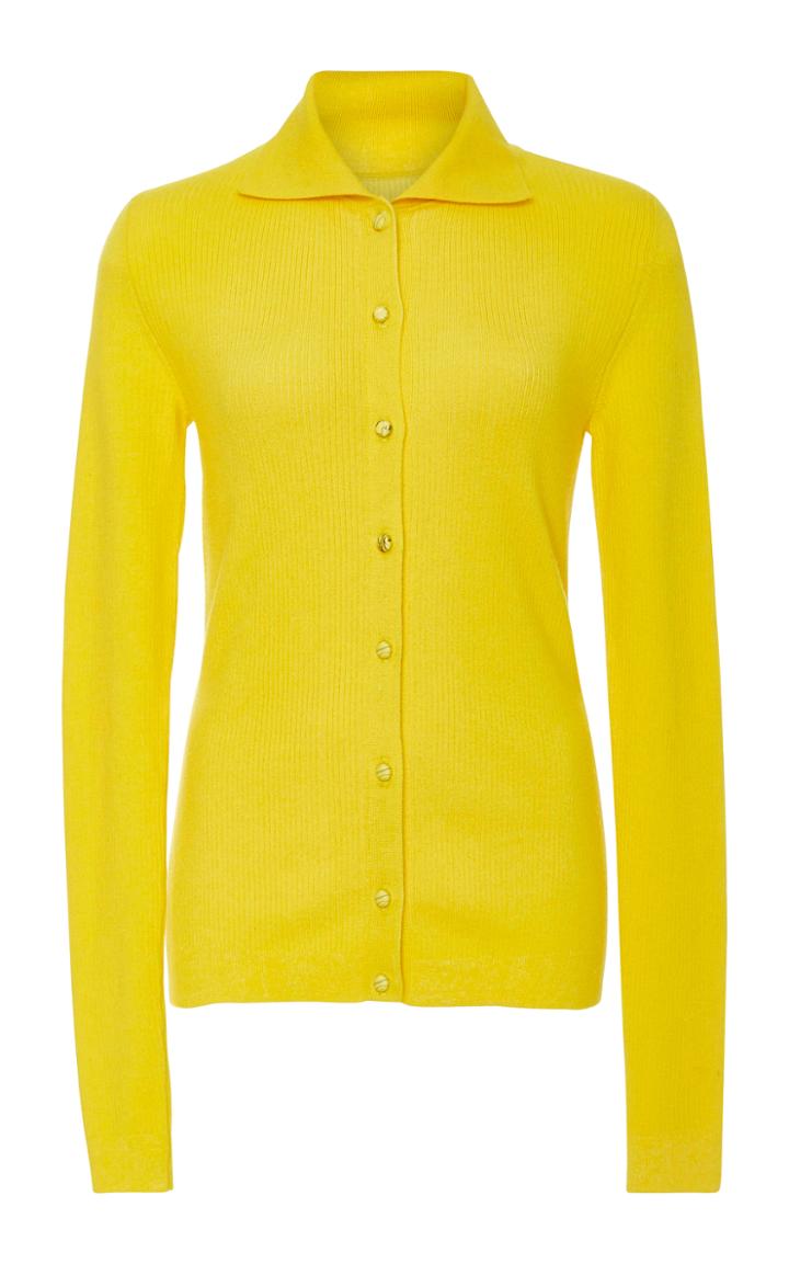 Jonathan Cohen Fitted Cashmere Cardigan