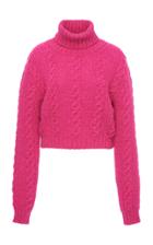Versace Cropped Cable Knit Sweater