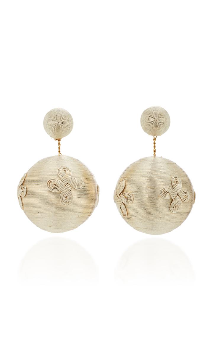 Rebecca De Ravenel Pandora Knot Gold Earrings