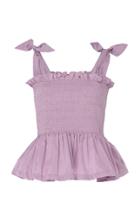 Molly Goddard Megan Ruched Bodice Top
