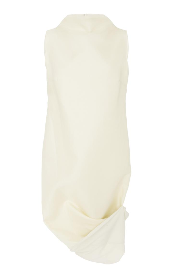 Marisa Witkin Rolled Hem High-neck Dress