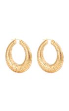 Moda Operandi Leda Madera Geena Gold-plated Brass Hoops