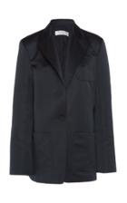 Philosophy Di Lorenzo Serafini Deep V Pocketed Satin Blazer
