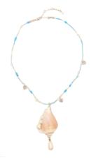 Etro Large Shell And Pearl Necklace