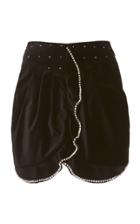 Isabel Marant Queeny Embroidered Cotton-blend Shorts