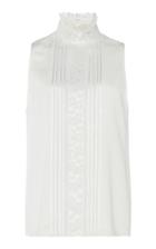 Andrew Gn Silk Lace Sleeveless Top