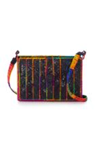 Magnetic Midnight M'o Exclusive Multicolored Rayas Clutch