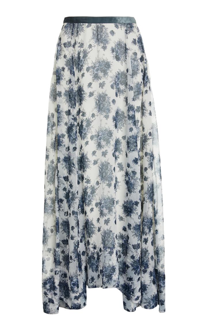 Moda Operandi Loveshackfancy Dasha Floral-printed Shell Skirt